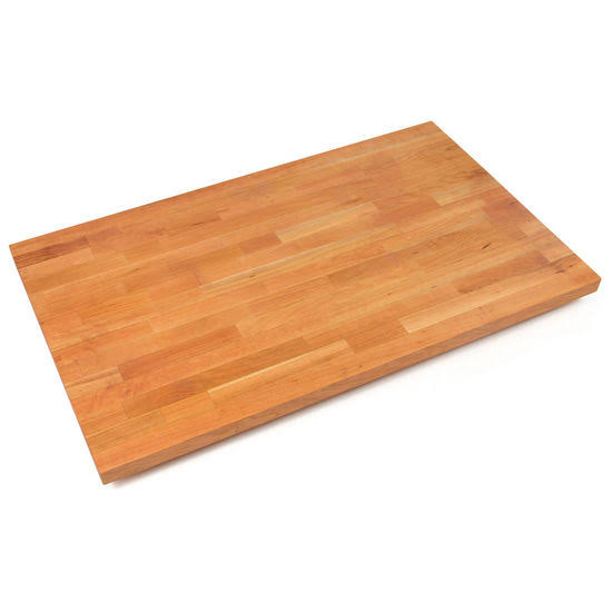 John Boos 1-3/4x22 Thick American Cherry Blended Butcher Block Island Countertop 36x22 W x 27x22 D, Oil Finish