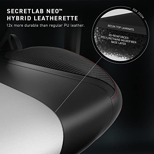 Secretlab Titan Evo Stealth Gaming Chair - Reclining, Ergonomic & Comfortable Computer Chair with 4D Armrests, Magnetic Head Pillow & 4-Way Lumbar Support - Black - Leatherette