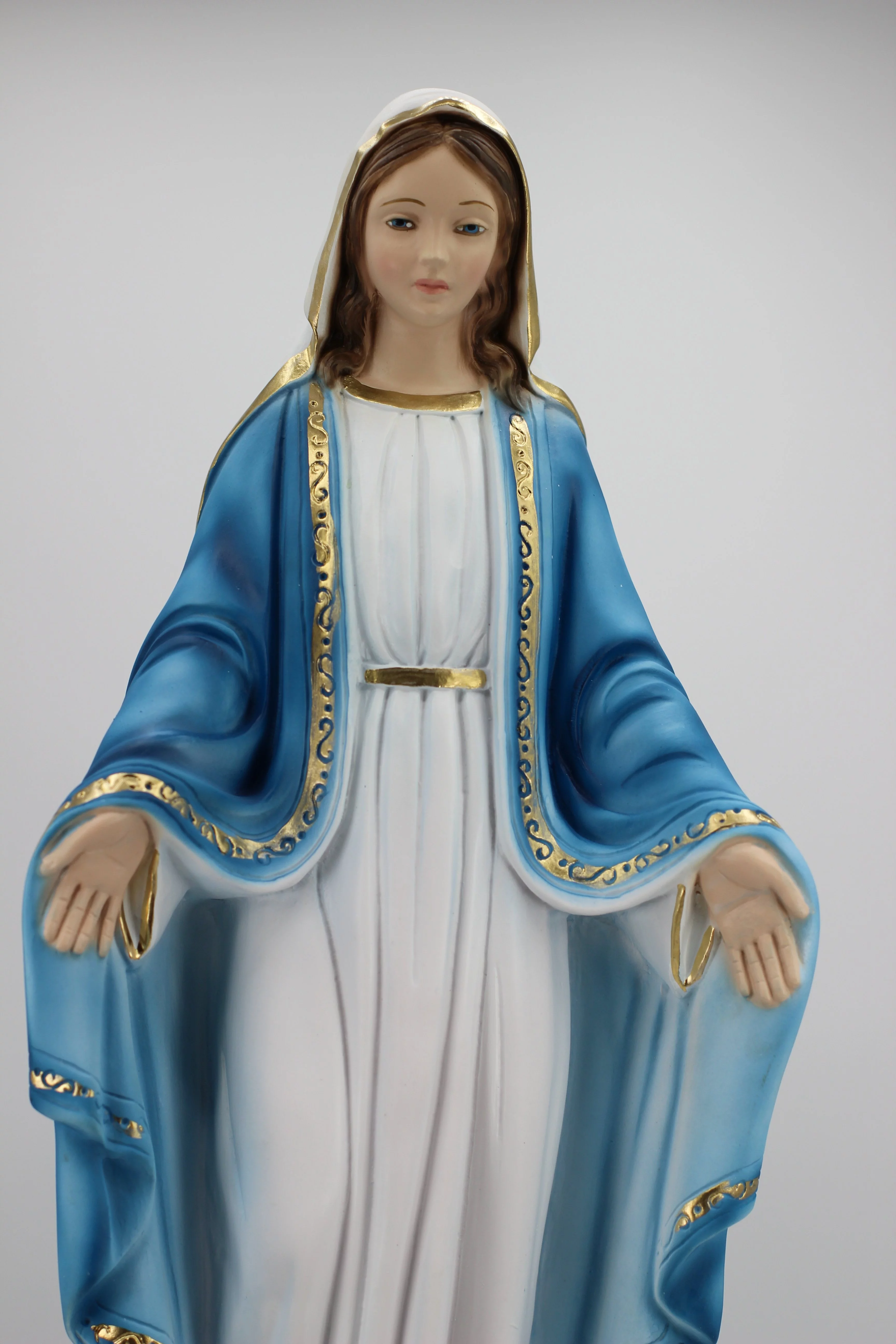 The Faith GIft Shop Our Lady of Grace-Miraculous Mary Garden Resin Stone Statue- 9 Inch Gift of Faith for Friends and Family