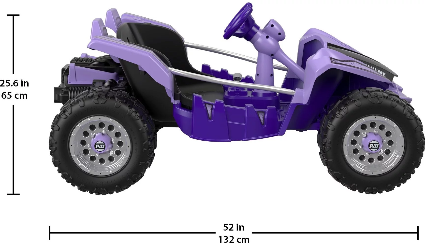 12V Power Wheels Dune Racer Extreme Battery-Powered Ride-on, Purple, for a Child Ages 3-7