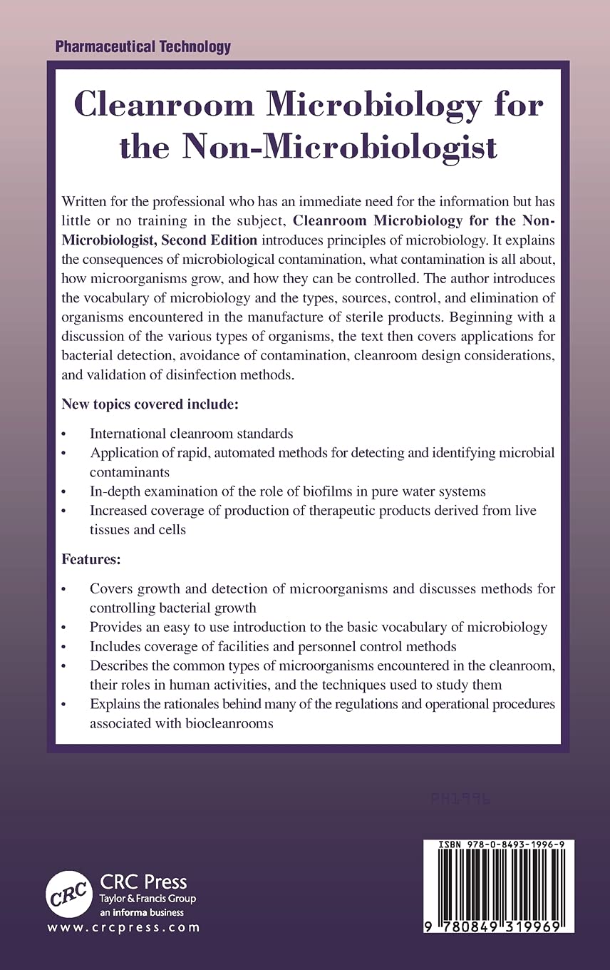 Cleanroom Microbiology for the Non-Microbiologist