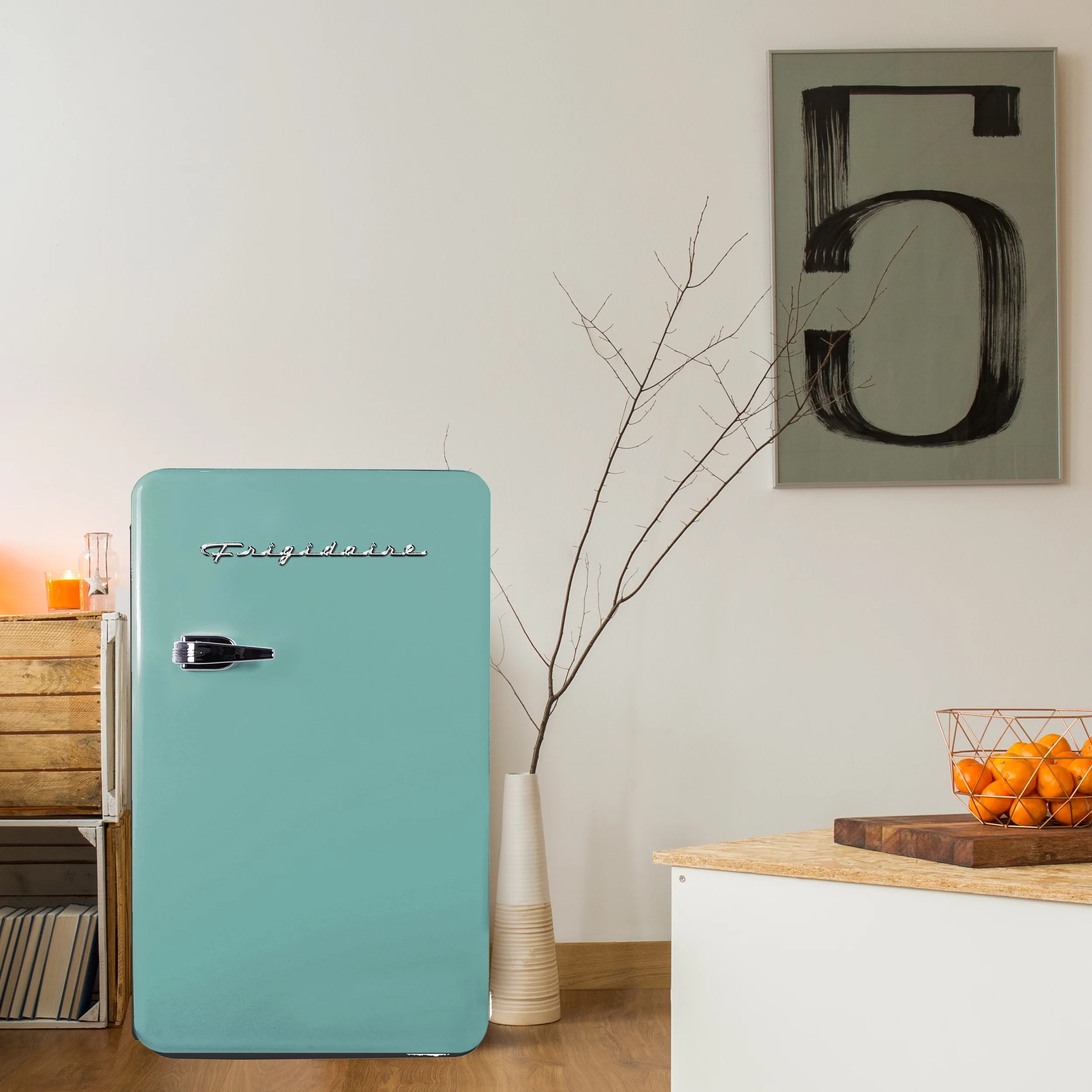 Frigidaire Retro 3.2 CU. ft. Compact Refrigerator - Mint, EFR372, Mint