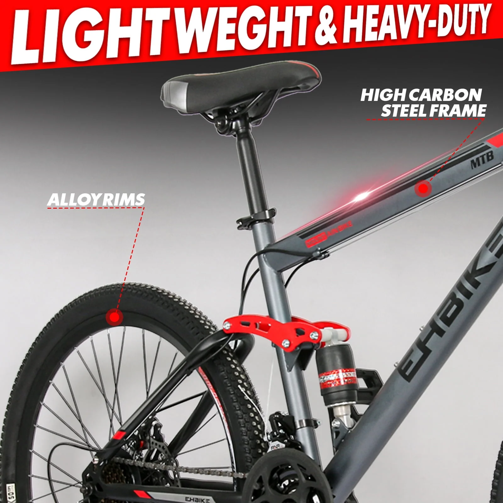 Guzom Adult Mountain Bikes- Mountain Bike, 26 inch 21 Speed Road Bike for Adults Men and Womenk