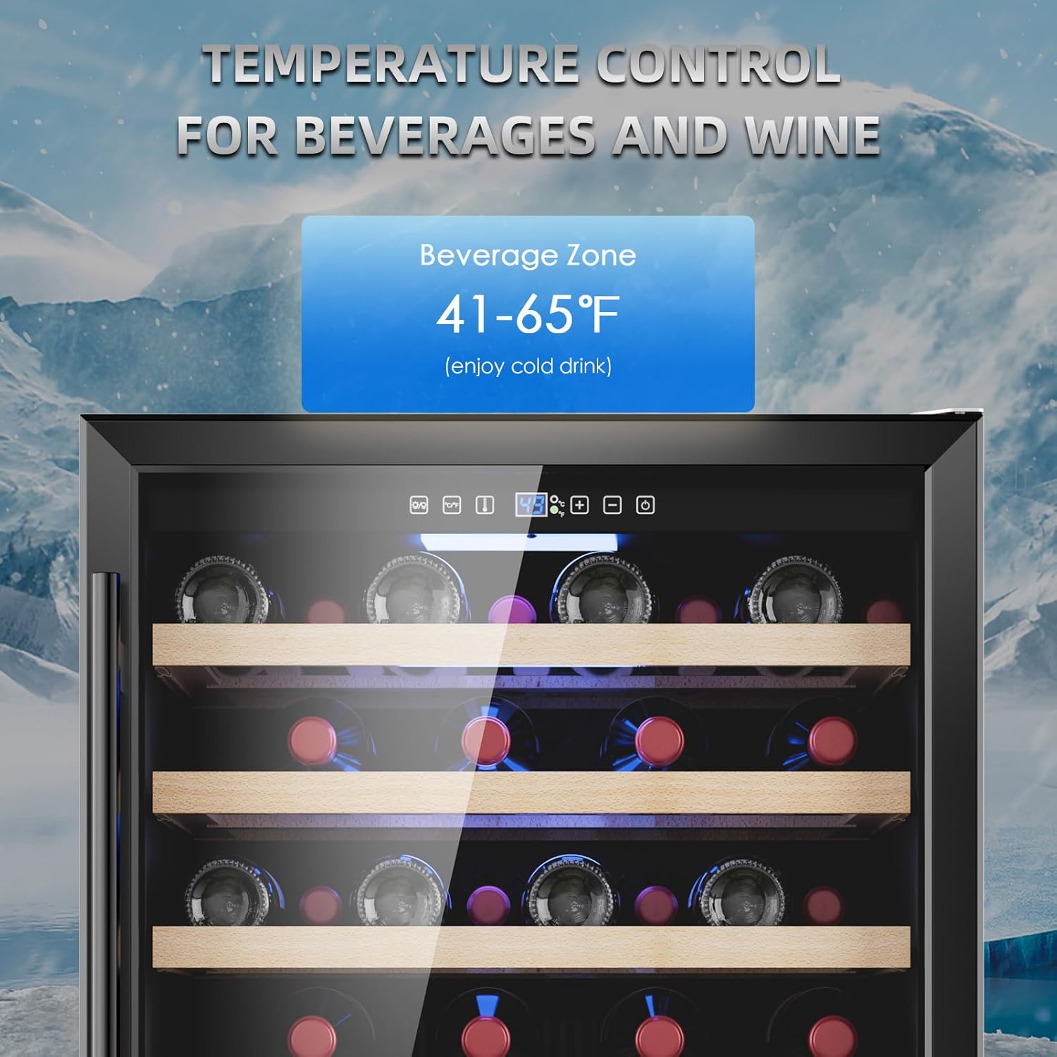 24 Inch Outdoor Beverage Refrigerator and 24 Inch Wine Cooler, Stainless Steel Outdoor Beverage Fridge for Outdoor Kitchen and Patio