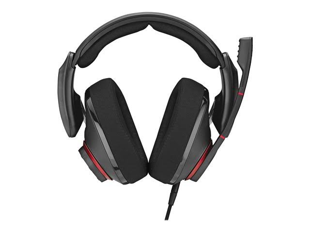 EPOS I SENNHEISER GSP 500 Over-Ear Headset - Noise-Canceling - Red/Black