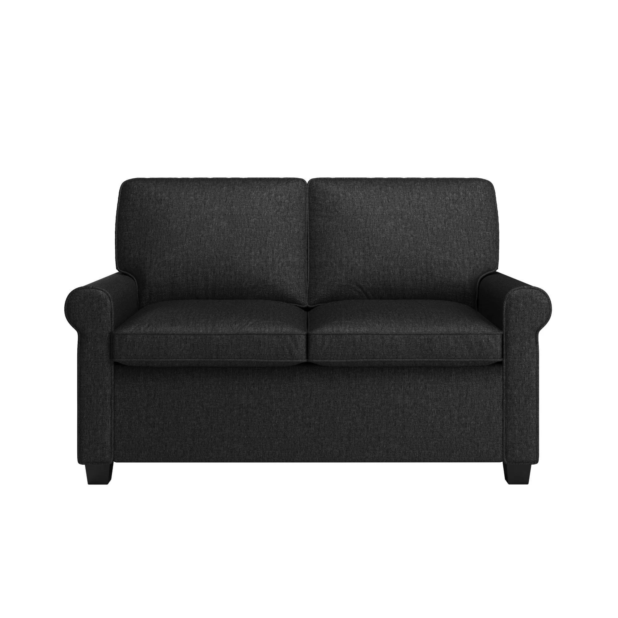 Mainstays Tatum Twin Sleeper Loveseat, Black
