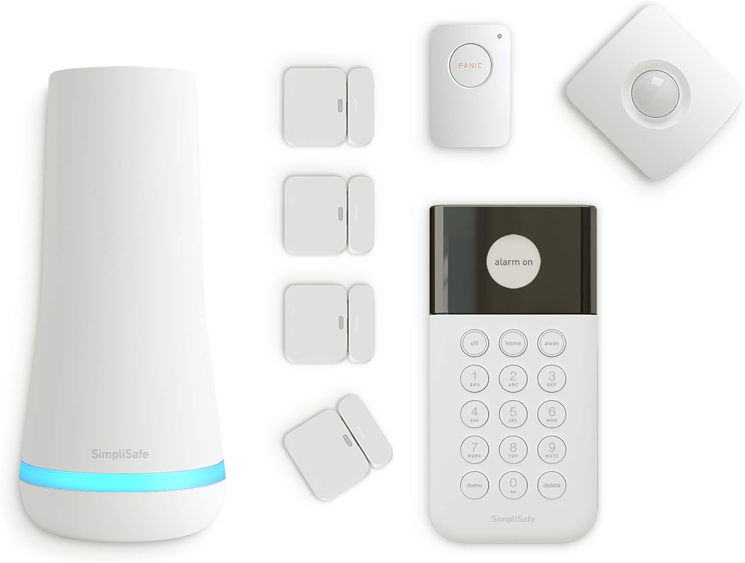SimpliSafe 9 Piece Wireless Home Security System w/HD Camera - Optional 24/7 Professional Monitoring - No Contract - Compatible with Alexa and Google Assistant