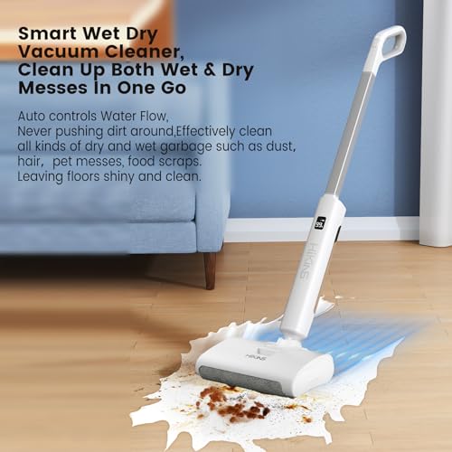 Electric Mop, Cordless Electric Mop for Floor Cleaning with Self Cleaning, Hard Floor Cleaner up to 60 mins, Dual Tank Tech, Self-Propelled, Rechargeable Floor Scrubber for Multi-Surface