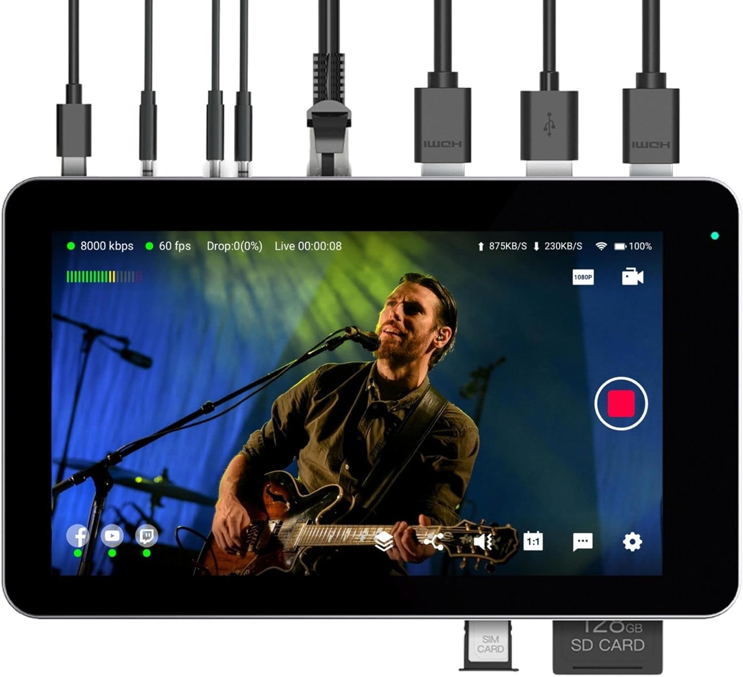 YoloLiv YoloBox Mini Ultra-Portable All-in-One Smart Live Streaming Encoder & Monitor