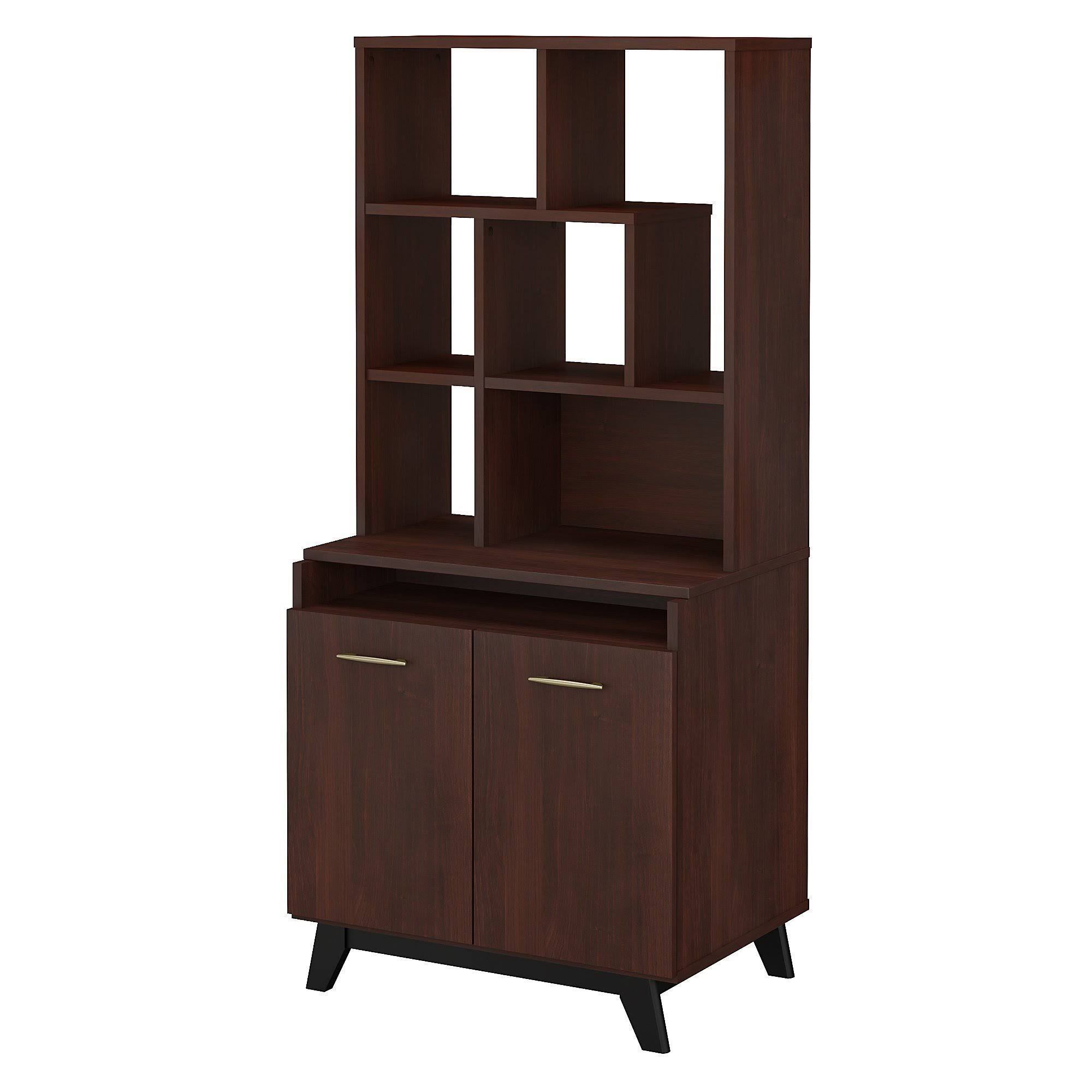 Office by Kathy Ireland Centura 2 Door Accent Storage Cabinet with Bookcase Hutch - Avayadevconnect