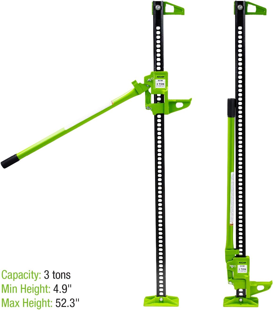 Arcan 60-Inch Heavy Duty Farm Jack with Ratcheting Design (ALFJ60)