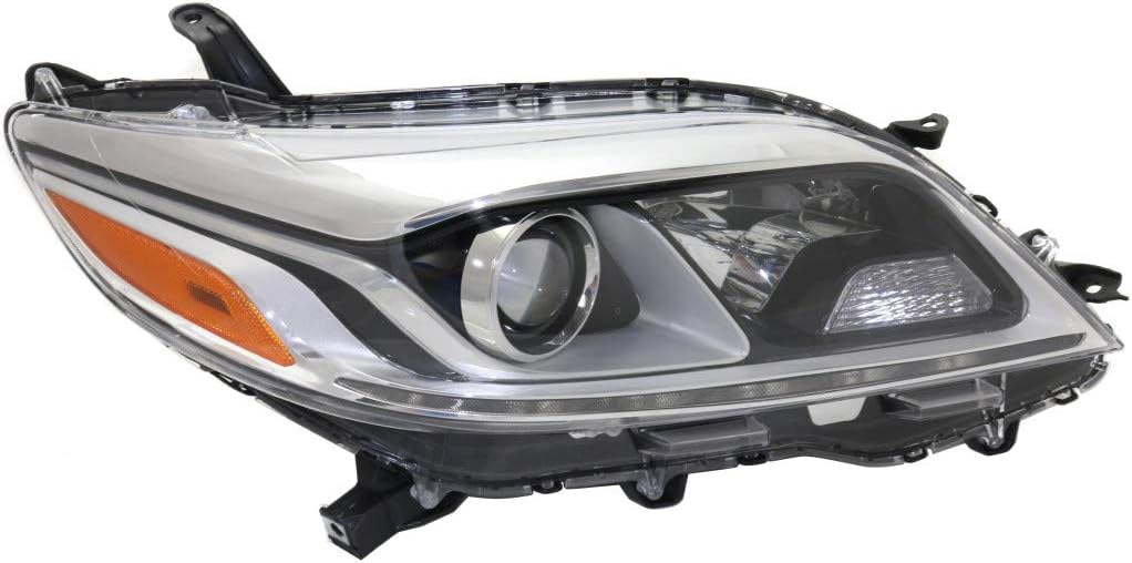 For Toyota Sienna Headlight 2015 2016 2017 Passenger Side DOT Certified TO2503230 | 81110-08060 | XLE | LIMITED | Halogen | w/LED DRL