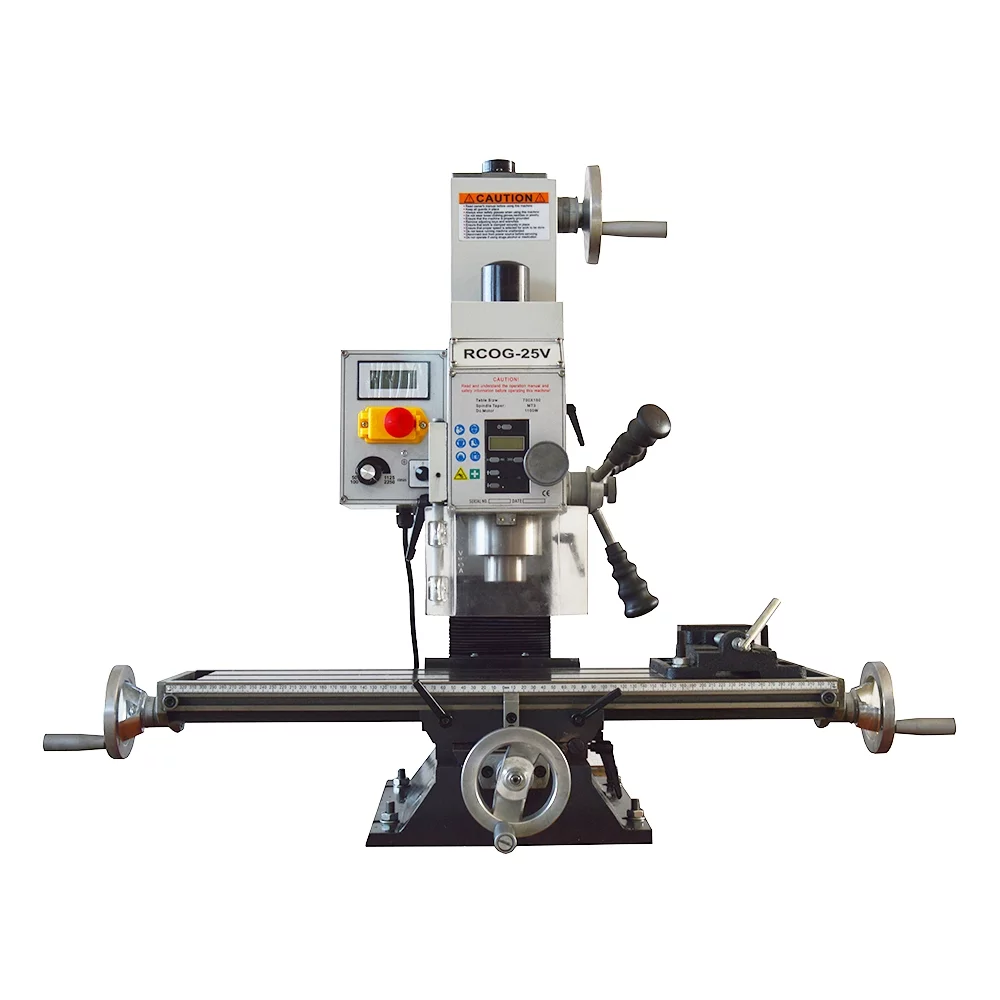 INTBUYING R8 Milling Drilling Machine Metal Lathe with R8-ER32 Milling Chucks 1100W Rcog-25V - Curated Treasures Market