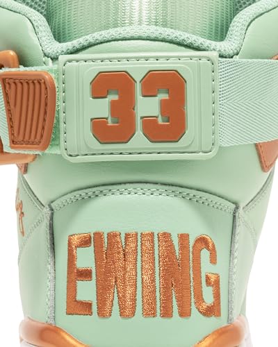 PATRICK EWING Athletics 33 HI Basketball Shoes - Hemlock/Copper, Statue of Liberty Edition