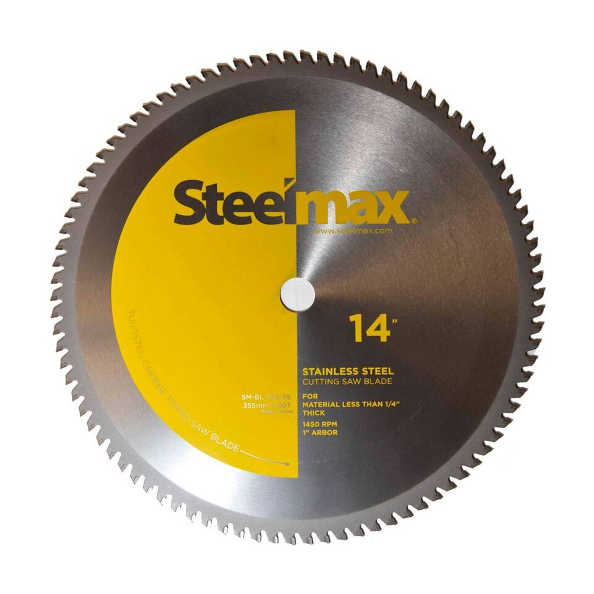 Steelmax 14x22 TCT Stainless Steel Cutting Saw Blade