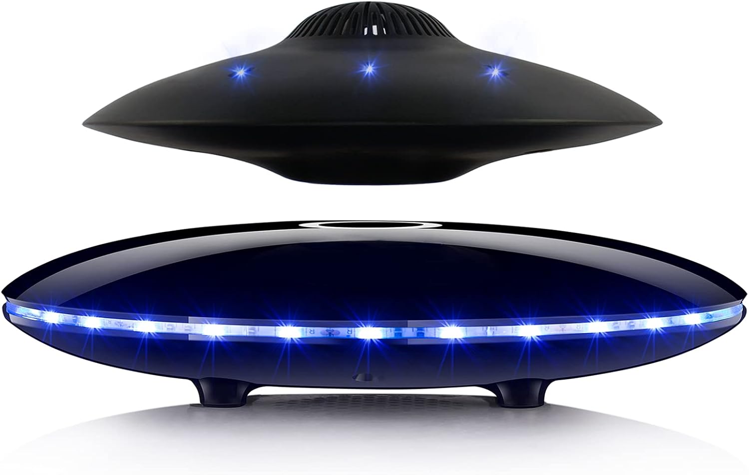 Magnetic Levitating Bluetooth Speaker, RUIXINDA Levitating UFO Speakers with LED Lights Base 360 Degree Rotation,Wireless Floating Speakers for Home Office Decor Cool Tech Gadgets,Creative Gifts