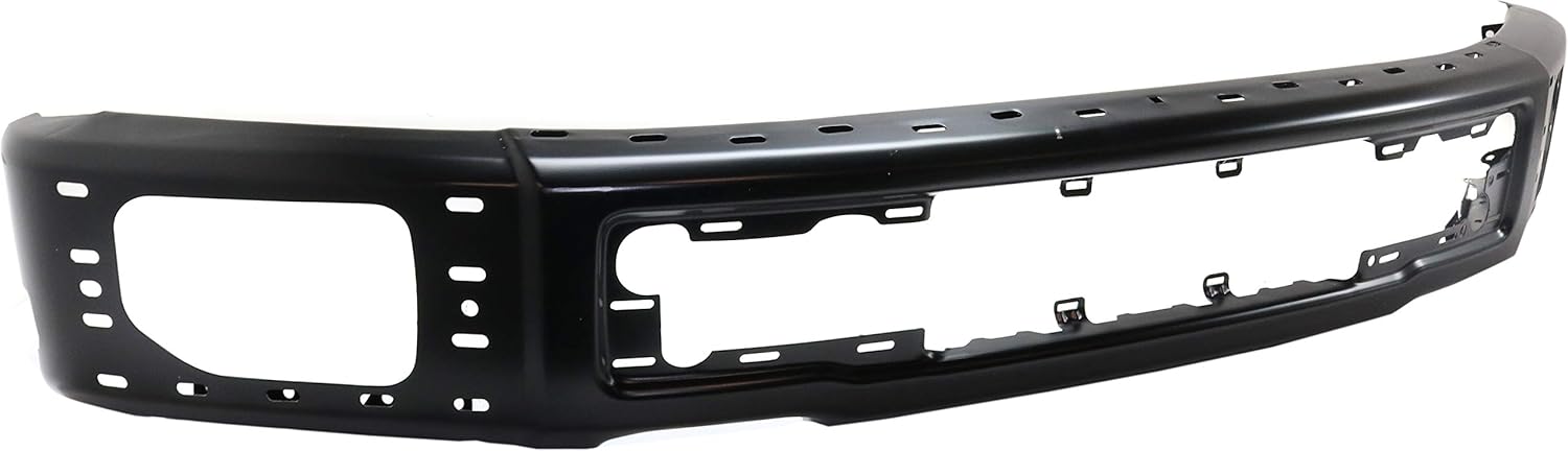 Evan-Fischer Front Bumper Compatible with 2015-2017 Ford F-150 Face Bar Primed (Paint to Match) with Side Bumper Covers and Fog Light Holes SuperCab/Super Crew Cab