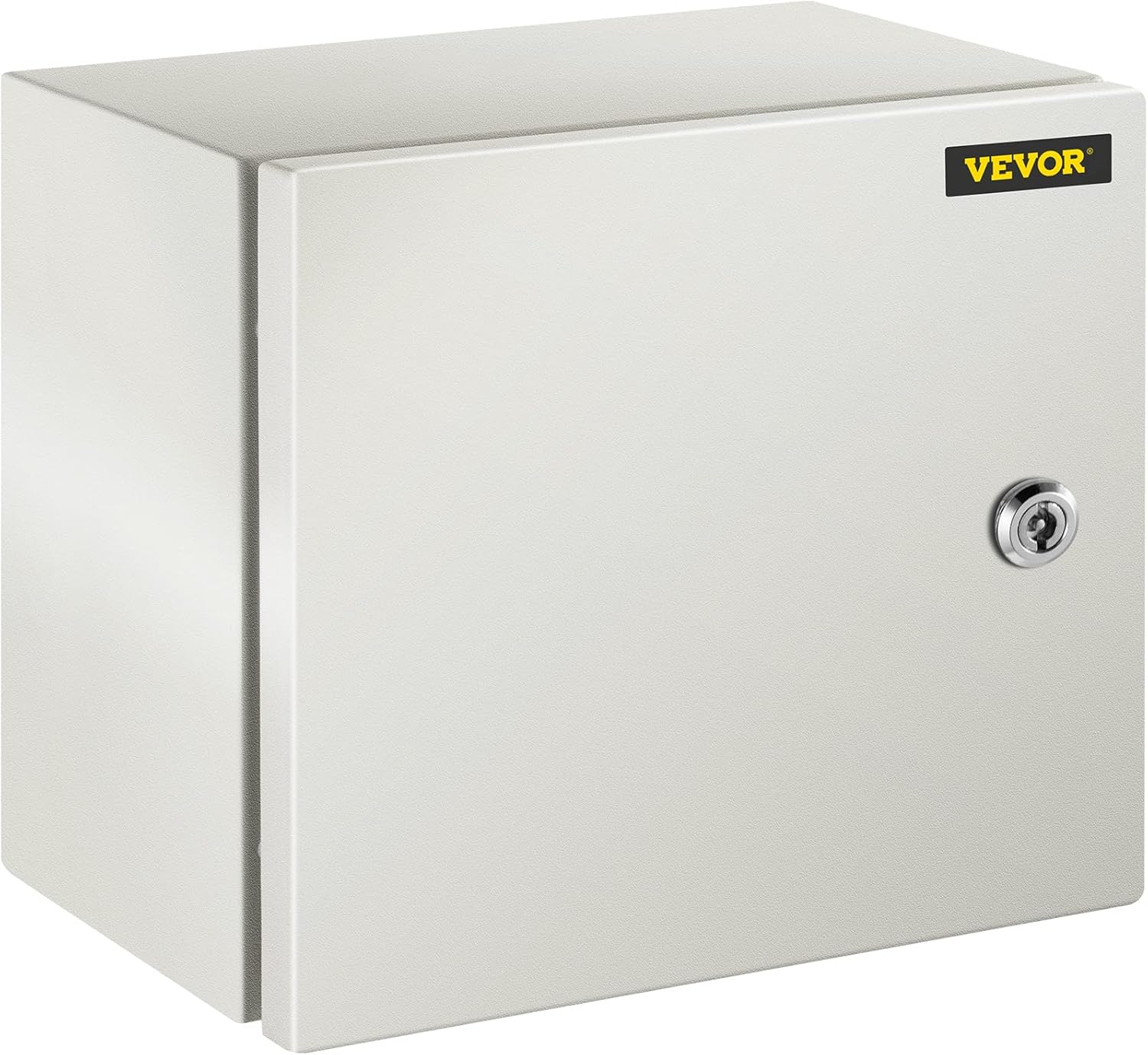 VEVOR NEMA Steel Enclosure, 12 x 10 x 6'' NEMA 4X Steel Electrical Box, IP66 Waterproof & Dustproof, Outdoor/Indoor Electrical Junction Box, with Mounting Plate