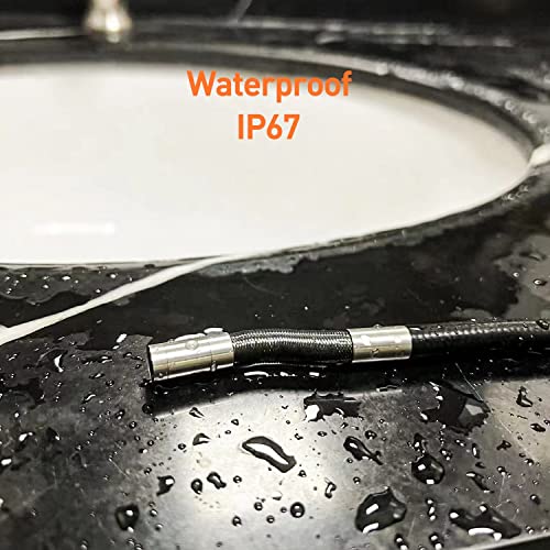10FT Articulating Borescope, Inspection Camera with 0.33in Two-Way Steering Snake Camera, Waterproof 1080P Endoscope with Light for Mechanics Electriction Wall Pipe Inspection
