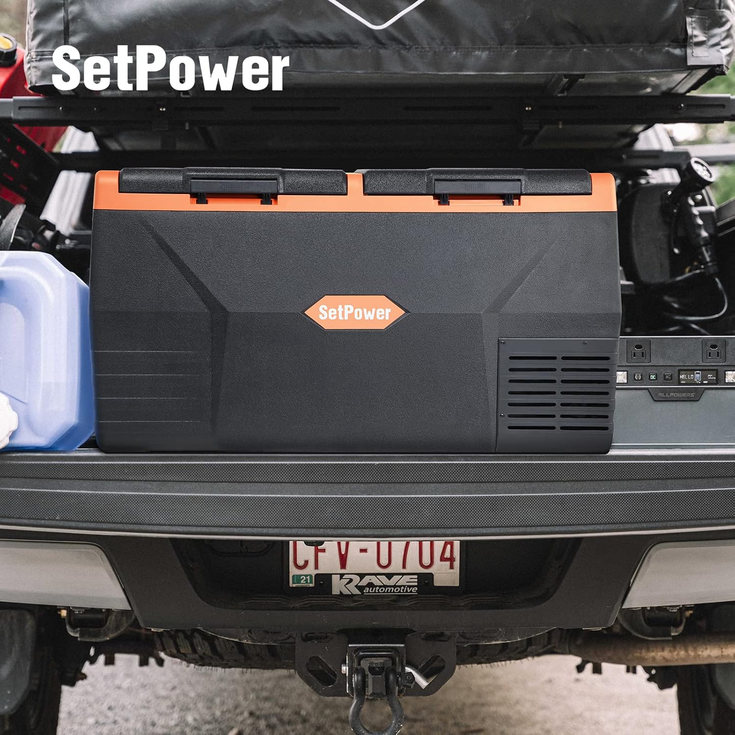 SetPower TC75 12 Volt Refrigerator, Car Refrigerator, Portable Refrigerator, Portable Freezer Fridge, Electric Cooler, Power by 12/24V DC & 110-240V AC & Solar, Car and Home Use, Dual Zone, 0℉-50℉