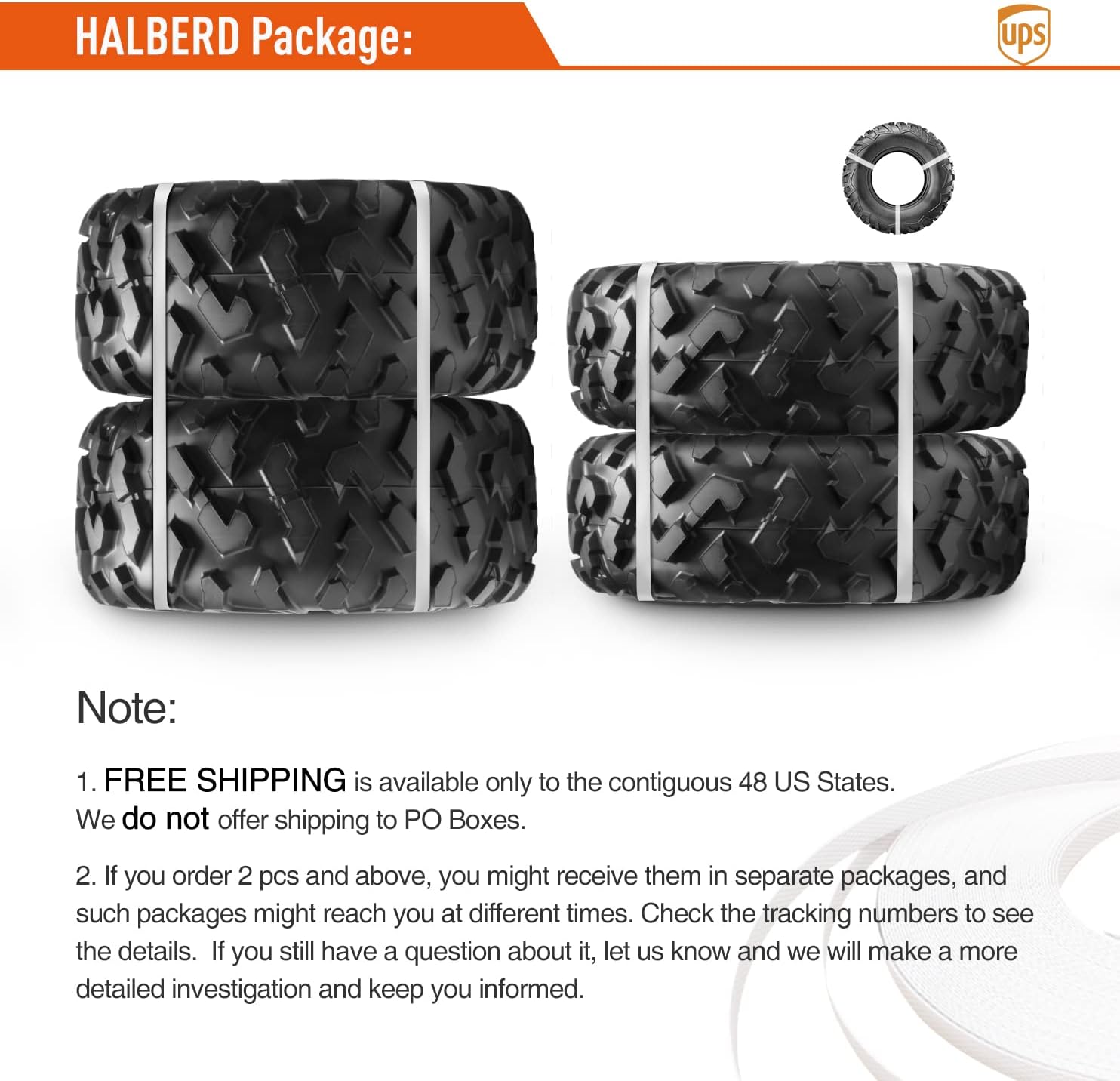 HALBERD ATV Tires, 26x9-12 & 26x11-12 6PR ATV Tires, 17mm All Terrain ATV UTV Off-Road Tires Compatible with Polaris ACE 500 Sportsman 330 450 Arctic Cat Alterra 400 Honda Pioneer 500 520(Set of 4)