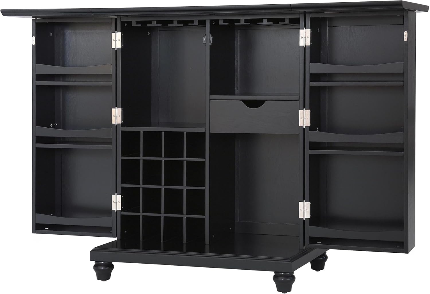 Crosley Furniture Alexandria Expandable Top Bar Cabinet - Vintage Mahogany