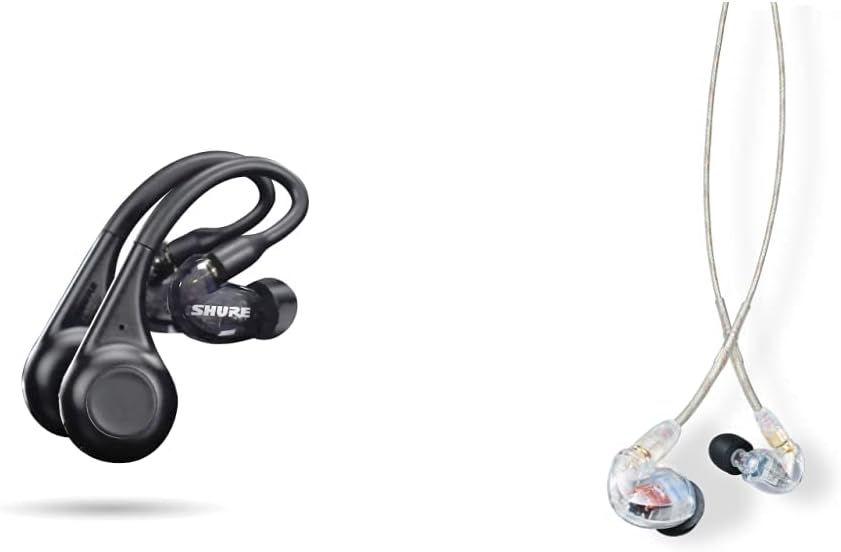 Shure AONIC 215 TW2 True Wireless Sound Isolating Earbuds with Bluetooth 5 Technology, Premium Audio with Deep Bass, Secure Fit Over-the-Ear, 32 Hour Battery Life, Fingertip Controls - (Gen 2) - Black