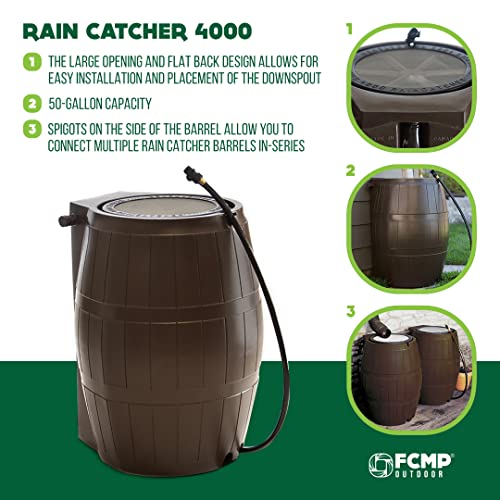 FCMP Outdoor Raincatcher 4000 50-Gallon Rain Barrel