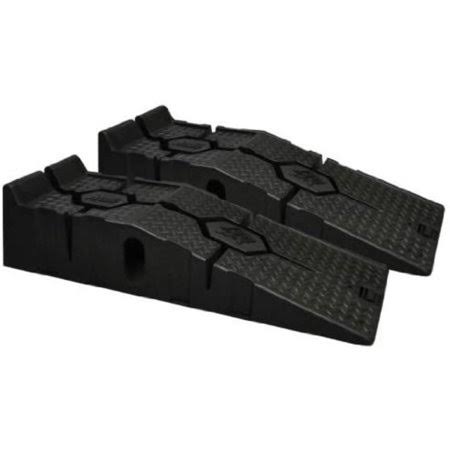 FloTool 11912 RhinoRamps Max Vehicle Ramps - Set of 2 (16,000lb. GVW Capacity), Portable Automotive Pair of Ramps Constructed wi