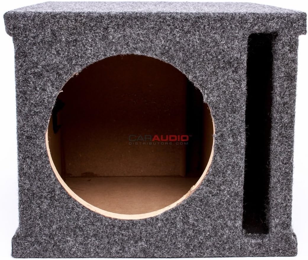 Car Audio Single 8" SPL Bass Subwoofer Labyrinth Vent Sub Box Stereo Enclosure Pack of 2