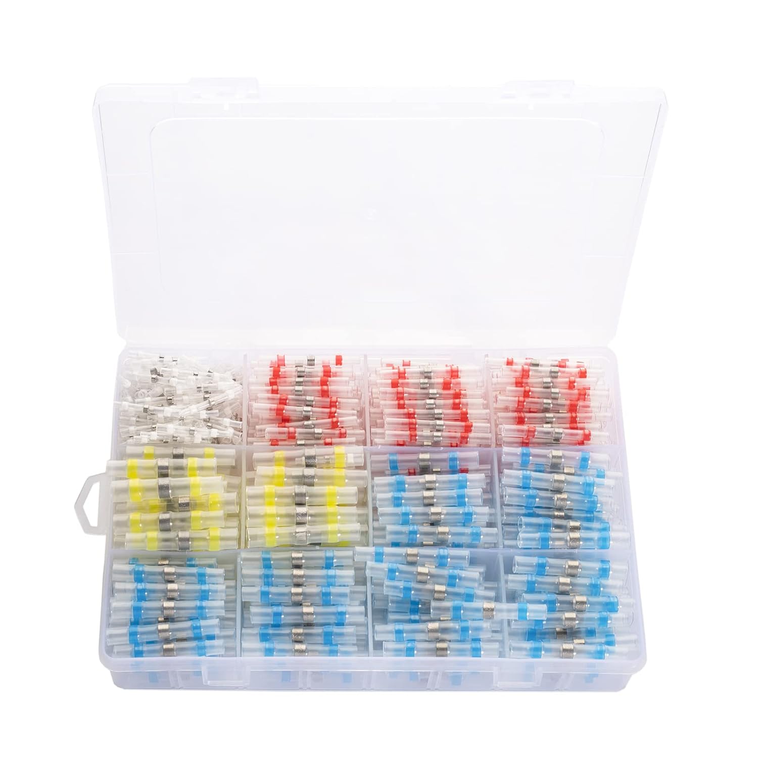 Solder Seal Wire Connectors (600pcs), Self-Solder Heat Shrink Butt Connector, Electrical Solder Butt Connectors, Insulated Waterproof Solder Connector Terminal Kit Marine Automotive Home