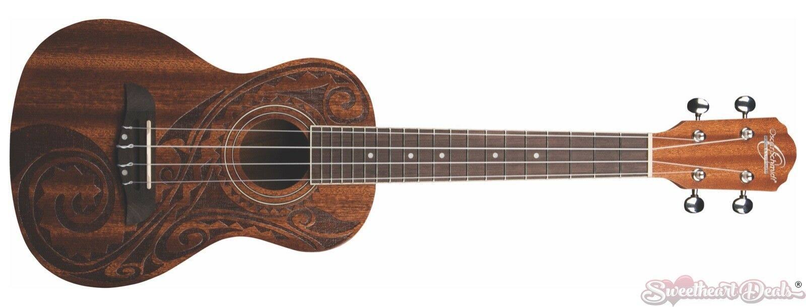 Oscar Schmidt Ou2tat Tattoo Mahogany Concert Ukulele