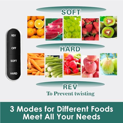 Fretta Cold Press Juicer, Masticating Juicer Extractor, High Juice Yield Slow Juicer Machines for Fruit & Vegetable, Nutrient and Vitamin Dense, BPA-Free, Easy to Clean(Purple)