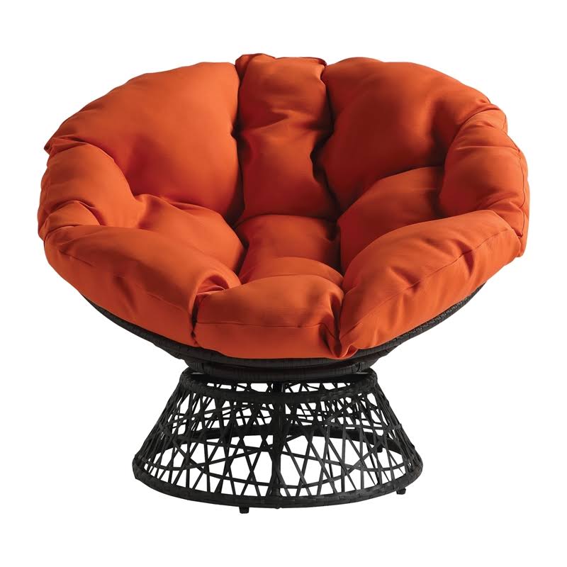 Osp Home Furnishings - Papasan Chair - Orange