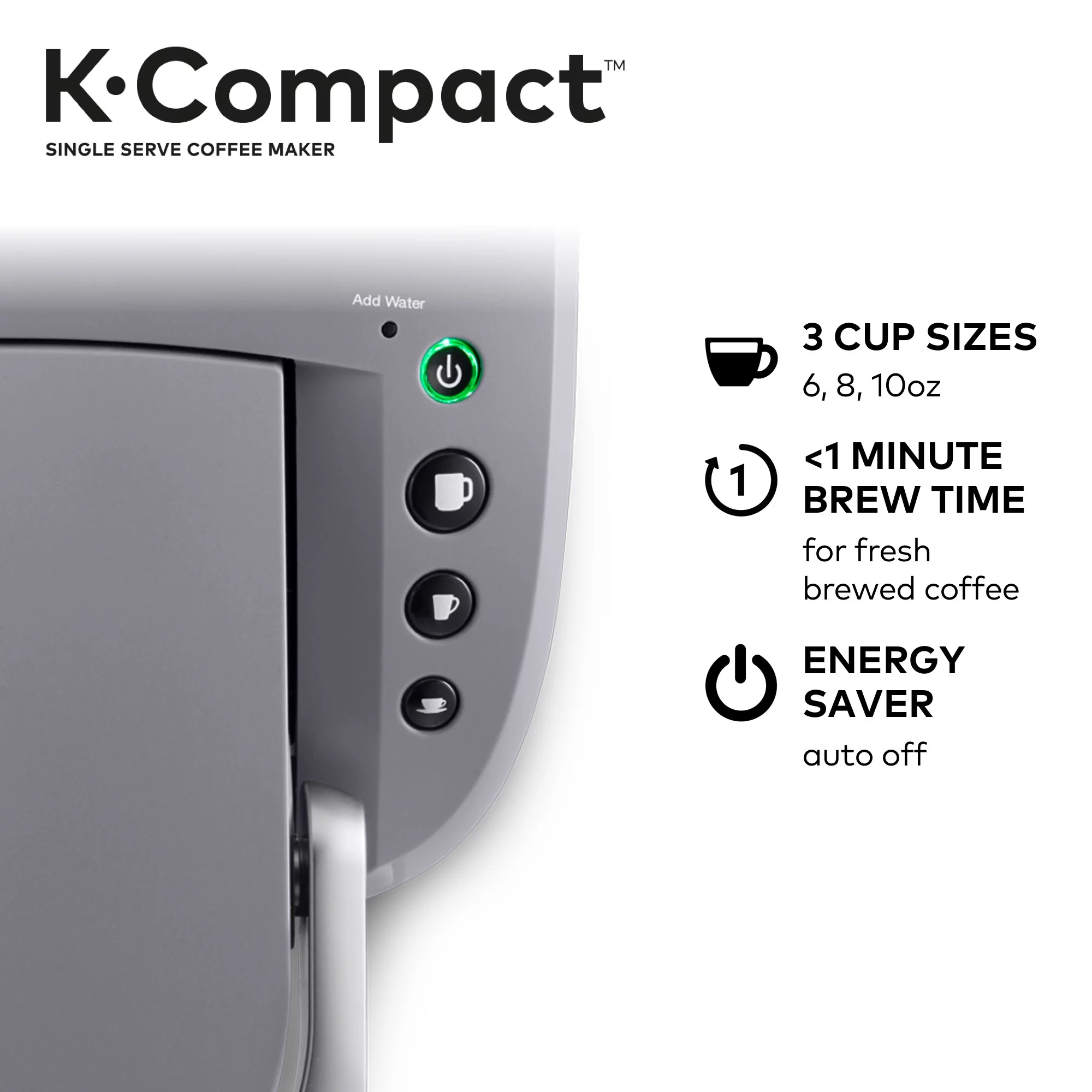 Keurig K-Compact Single-Serve K-Cup Pod Coffee Maker, Turquoise