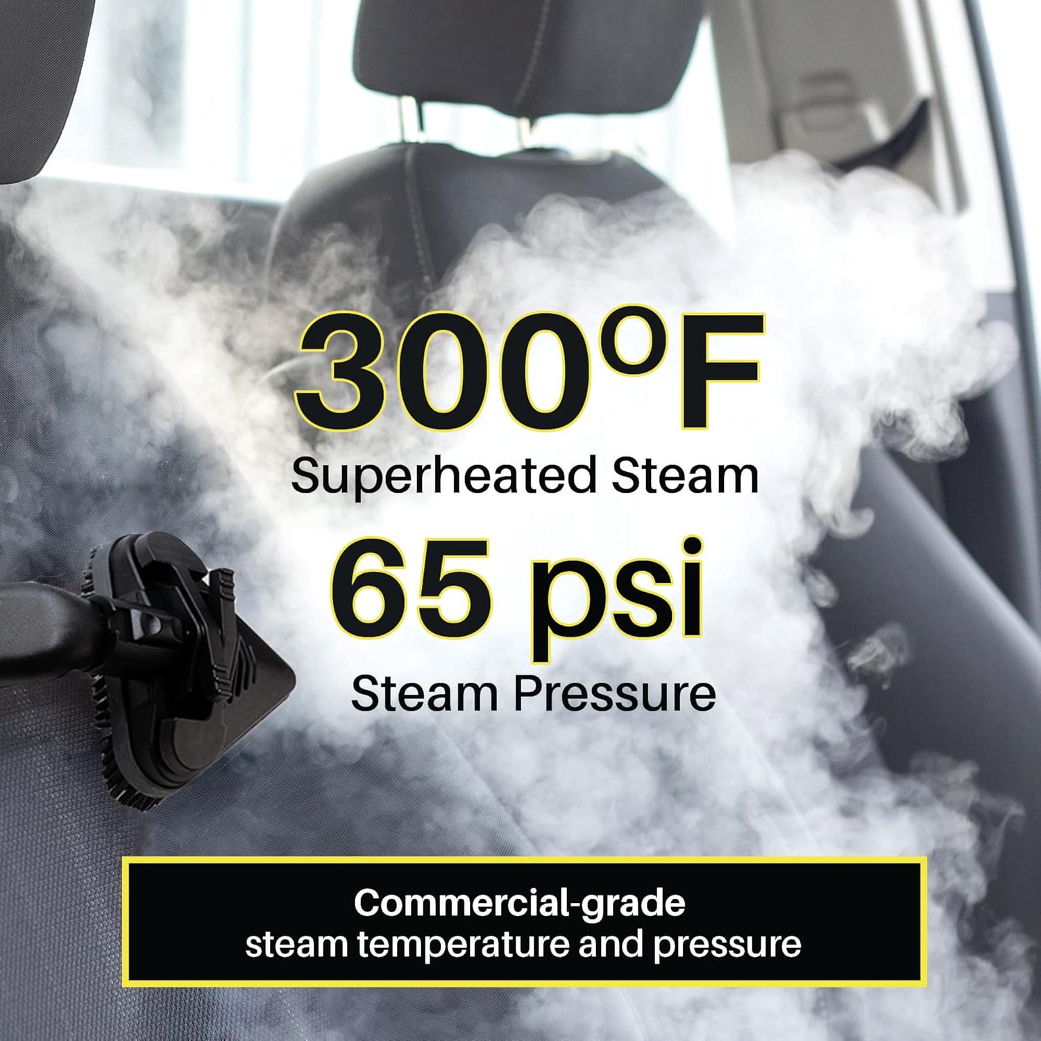 Falcon Commercial Steam Cleaner. Professional Steamer, Portable, All Purpose Steam Cleaner, Auto Detailing Steamer - Auto Interior steamer for Cars, Bathroom Tiles, Grout and Tile, Furniture,