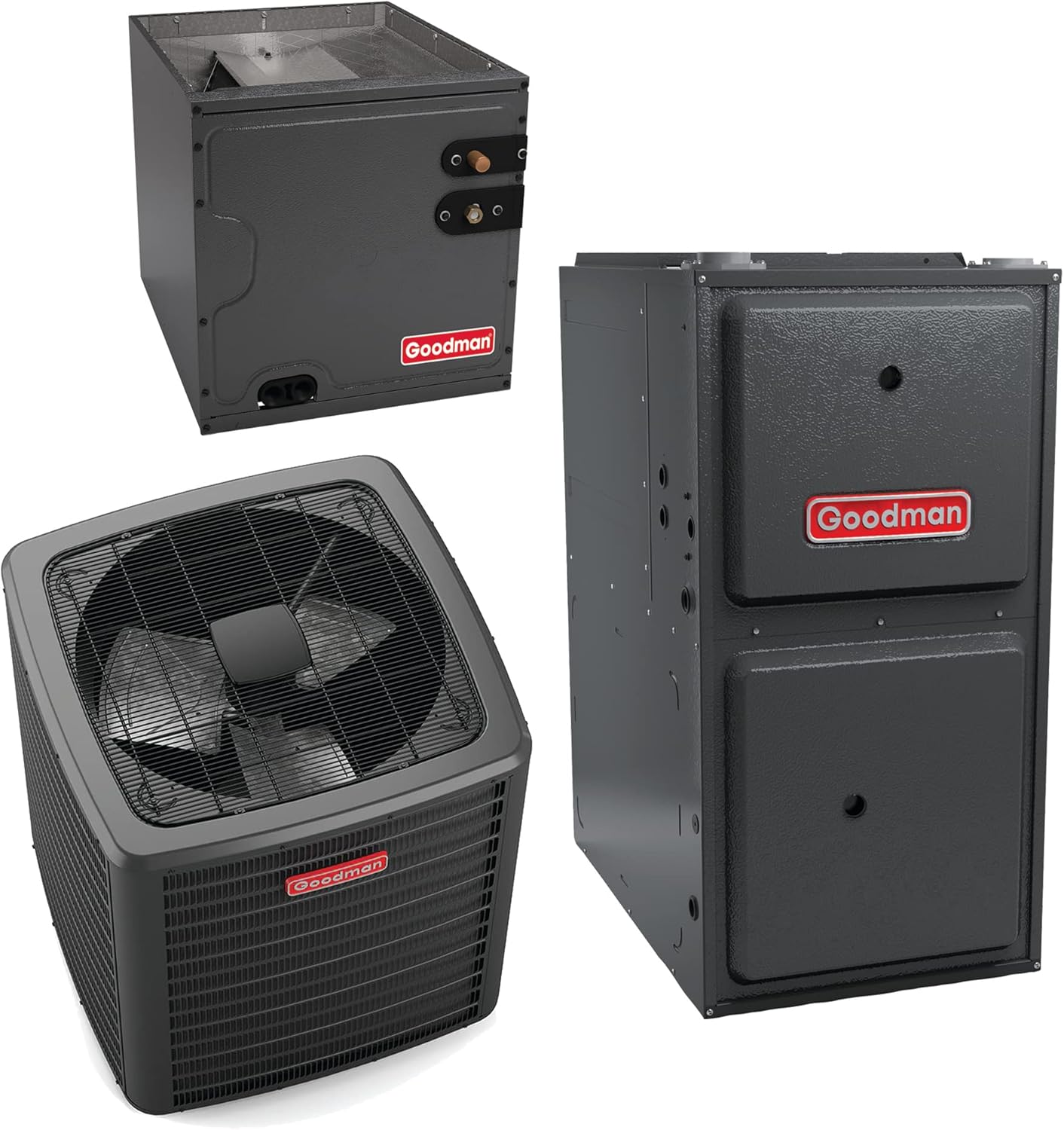 Goodman 4 Ton 13.5 SEER2 100,000 Btu 97% Afue Gas System (Modulating Furnace) - GSXN3N4810 - CAPT4961C4 - GMVM971005CN