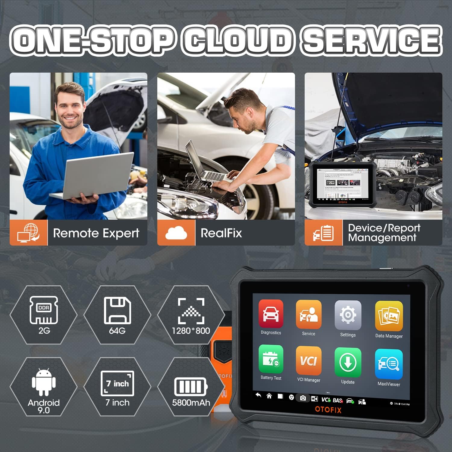 OTOFIX D1 Lite OBD2 Car Diagnostic Scan Tool - 2022 Upgrade of Autel Scanner MaxiCOM MK808BT MK808 MaxiCheck MX808, All System Diagnostics & 28+ Service, Auto VIN, Oil Reset, EPB, SAS, DPF, Throttle