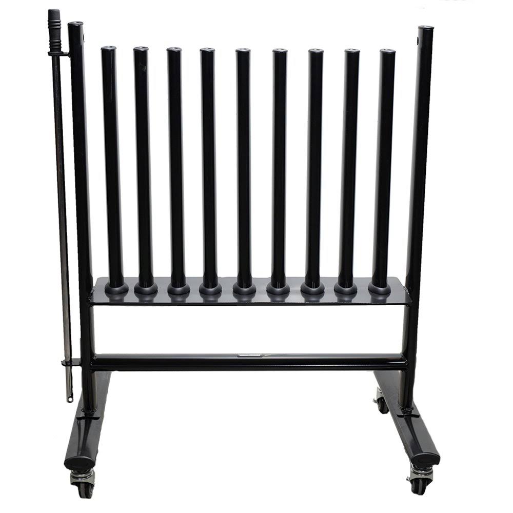 Power Systems 61799 Neoprene-Vinyl Dumbbell Storage Rack with Casters
