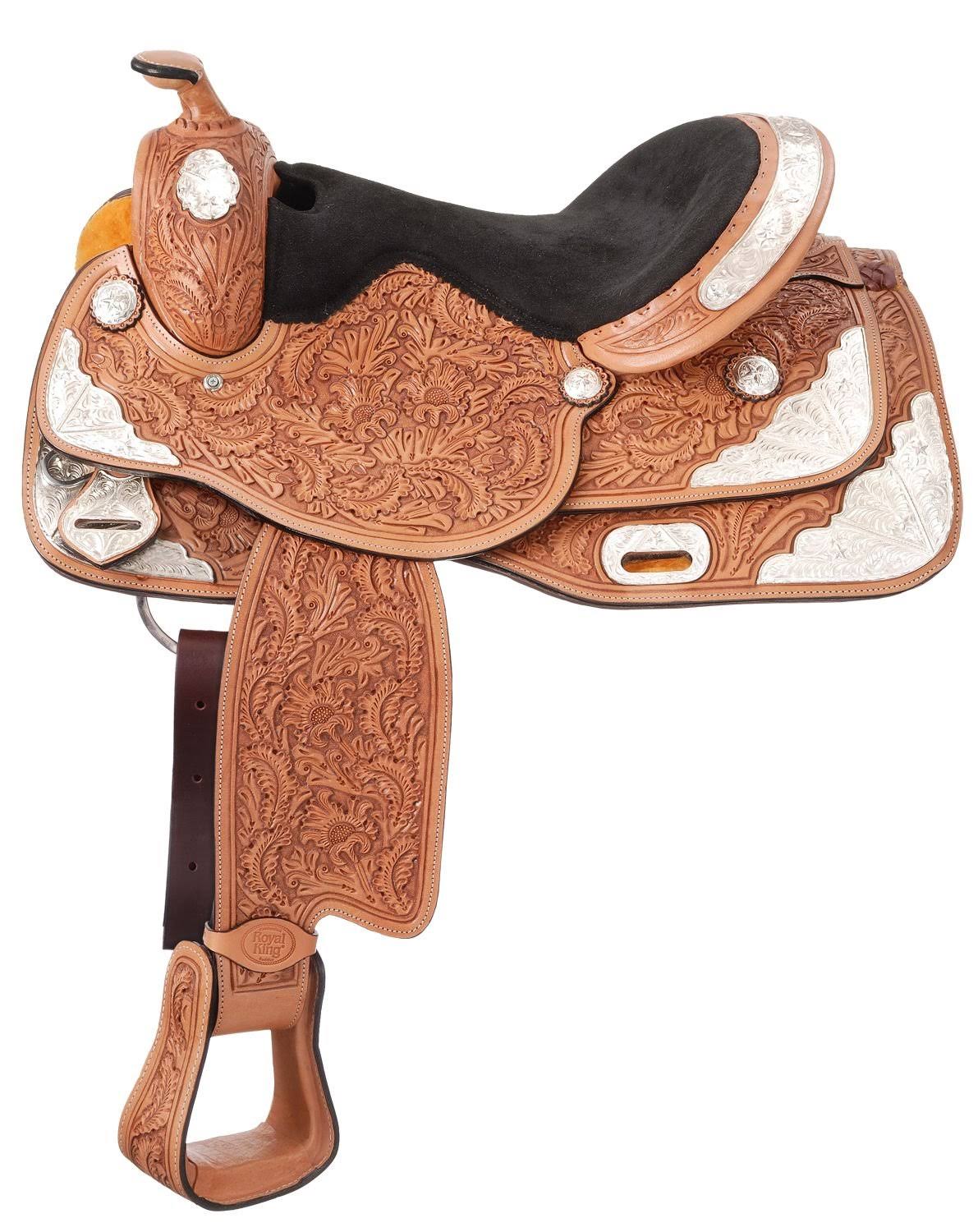 Royal King Seven Oaks Show Saddle, Light Oil