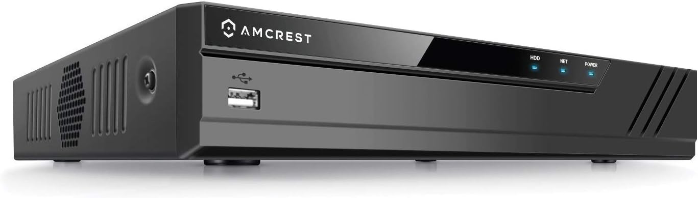 Amcrest 4K UltraHD 8 Channel DVR Security Camera System Recorder, 8MP Security DVR for Analog Security Cameras & Amcrest IP Cameras, Remote Smartphone Access, HDD & Cameras NOT Included (AMDV8M8-H5)