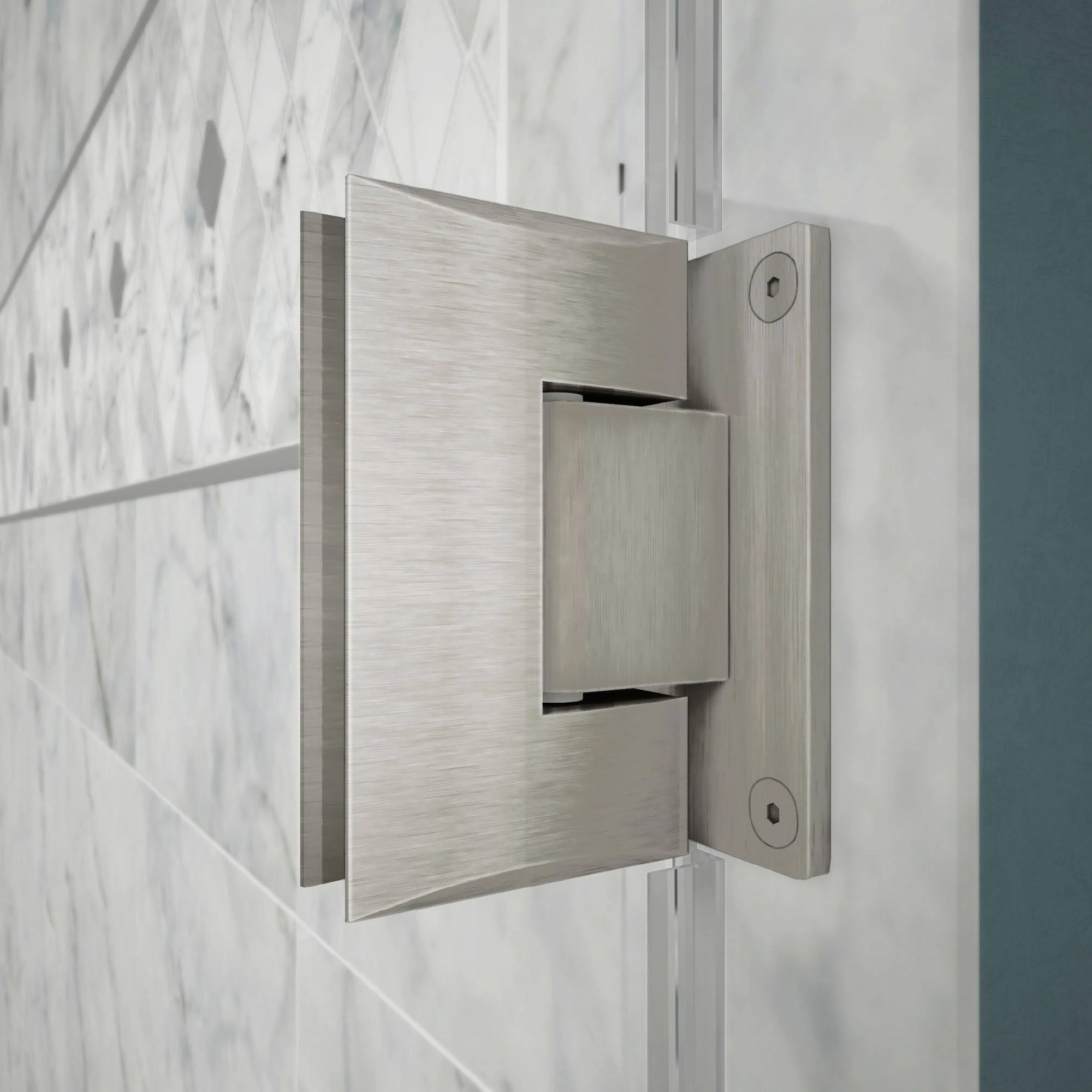 DreamLine SHEN-2330300-04 Unidoor Lux Hinged Shower Enclosure Brushed Nickel