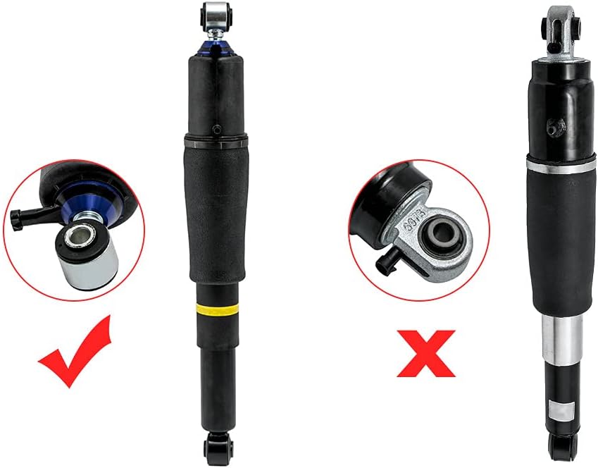 Pair Rear Air Shocks Suspension Strut + Air Compressor for Chevy Tahoe Suburban 1500 for GMC Yukon for Cadillac Escalade SUV 2000-2014 25979391