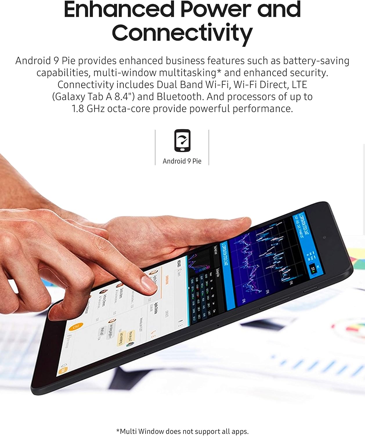 Samsung Galaxy Tab A 8.4", 32GB, Mocha (LTE Verizon & WIFI) - SM-T307UZNAVZW (2020) US Model & Warranty