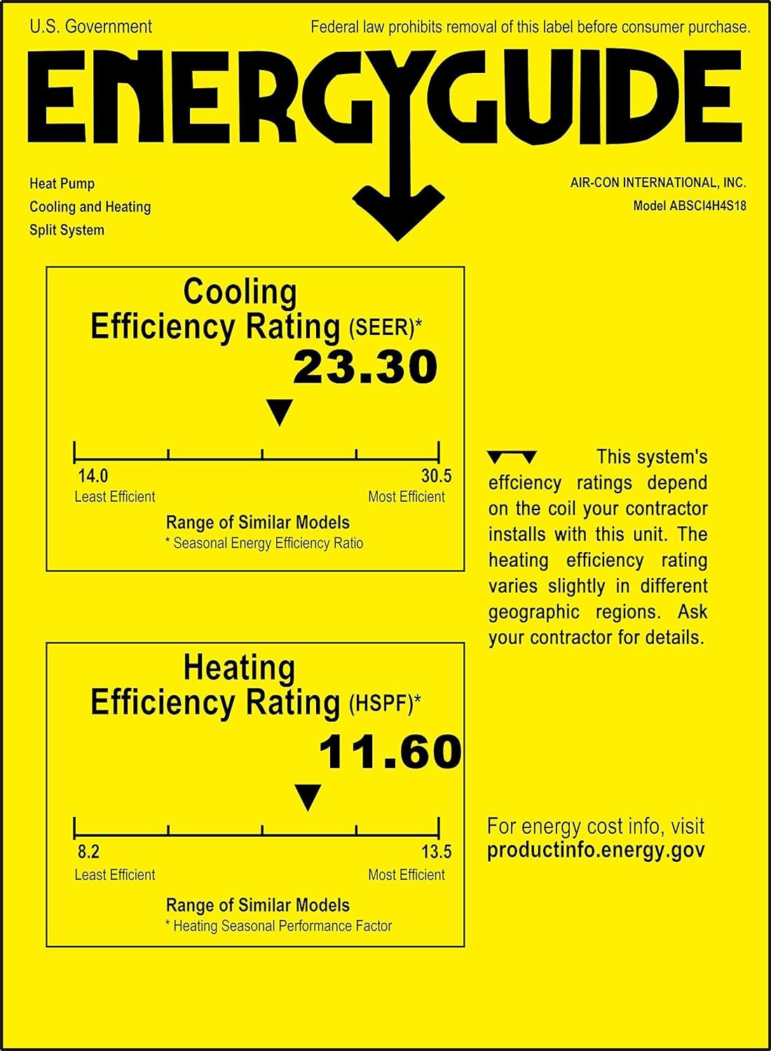 18000 Btu 23.3 SEER Ductless Mini Split DC Inverter Air Conditioner Heat Pump System 208-230 Volt with 15ft Kit (18000 Btu)