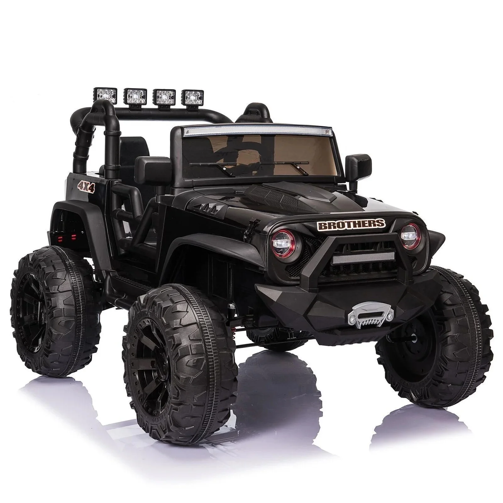 Electric 24V Kids Ride-On Truck with MP3, LED Lights, and Remote Control - 2 Seats, 2x200W Motors - Curated Treasures Market