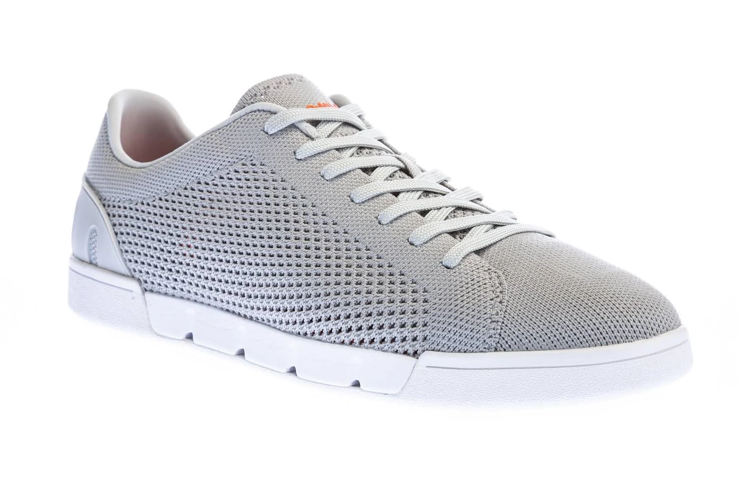 Swims Men&s Breeze Tennis Knit Trainers - Light Grey/White
