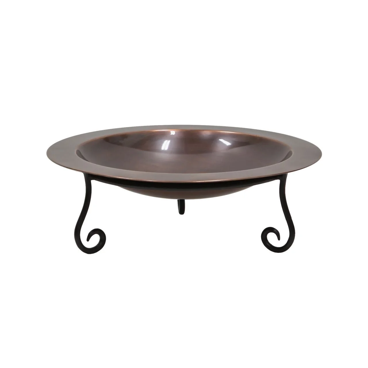 Achla 18" Classic Copper Birdbath With Short Stand