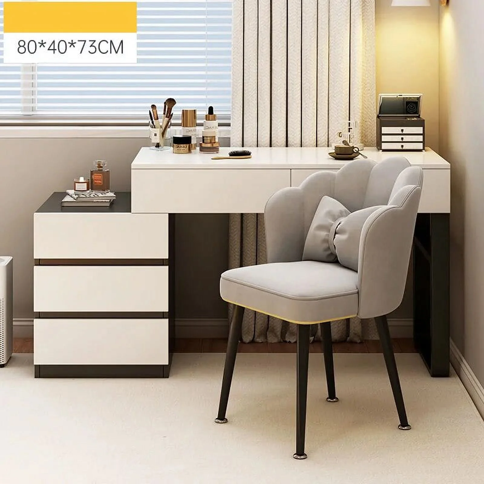 Led Chair Lacquer Dressing Table Container Nordic Comfortable Dressing Table Dressers Bedroom Tocador Maquillaje Home Furniture