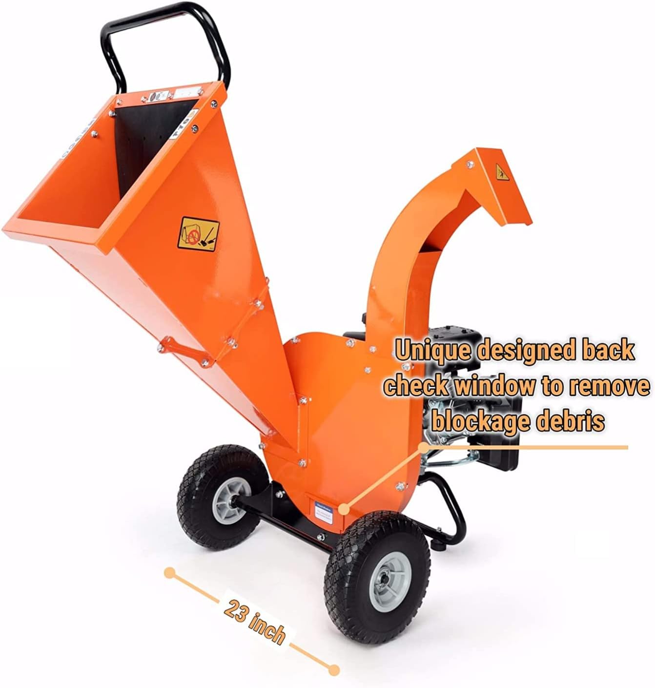 EFCUT C30 Wood Chipper Shredder Mulcher 7 HP 212cc Heavy Duty Engine Gas Powered 3 inch Max Wood Diameter Capacity 20:1 Reduction Ratio 1-Year Warranty After Product Registration